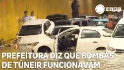 The São Paulo City Hall says that the pumps used to remove water from the flooded tunnel were fun...