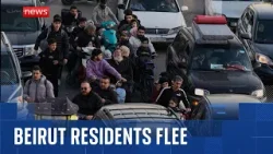 Beirut residents flee following airstrike threat