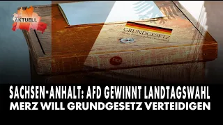 AfD gewinnt Landtagswahl: Merz will Grundgesetz verteidigen