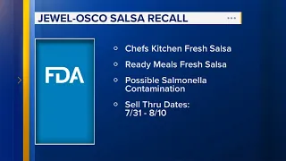 Jewel-Osco recalls 2 fresh salsa products over possible salmonella contamination