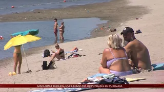 Mnogi Osječani biraju Dravu i na povijesno niskom vodostaju: „Tko nema Dravu, dobro mu je i more“