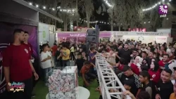 Atmosphere of gift and prize distribution from Space Age during the events of the 4th Tulkarm Fes...