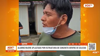 Iquitos: Student crushed to death by concrete structure inside school