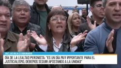 Peronist Loyalty Day: "It is a key day for the PJ, we must continue to bet on unity"