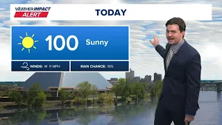Weather Impact Alert for extreme heat continues Tuesday afternoon