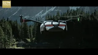 Hussein Fahmy in the flying car