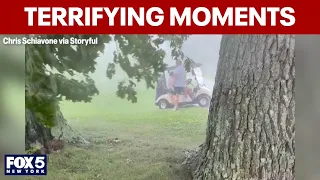 VIDEO: Man gets struck by lightning at golf course