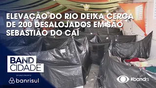 Rising river levels leave approximately 200 people homeless in São Sebastião do Caí.