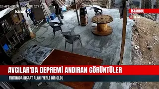 Shocking Scenes in Avcılar! Construction Site Devastated by Storm