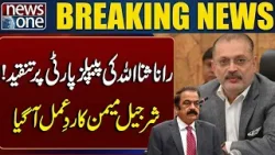 Rana Sanaullah Criticizes PPP | Sharjeel Memon Fires Back! - Breaking News | News One