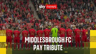 Middlesbrough FC hold one-minute applause for officers killed in A66 crash
