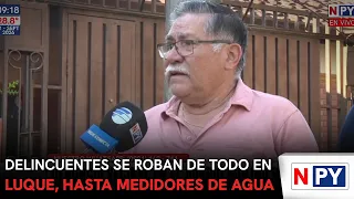 Criminals steal everything in Luque, even water meters