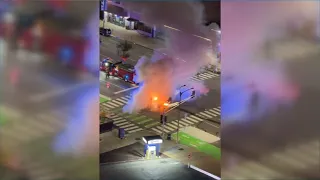 Downtown St. Louis shooting ends in fiery crash