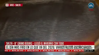 Salta registró la temperatura mínima más baja del año: -2,8°C