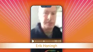 TV Oranje app video message - Erik Honingh
