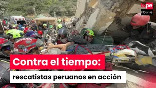 How Peruvian rescue teams work searching for survivors after the earthquake in Venezuela