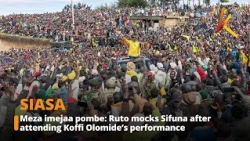 Meza imejaa pombe: Ruto mocks Sifuna after attending Koffi Olomide’s performance