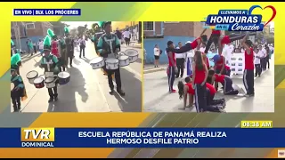 Con fervor patrio estudiantes desfilan con sus mejores trajes en honor a la independencia