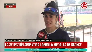South American Games: Argentina wins bronze medal in women's softball - interview with Aldana Gomez