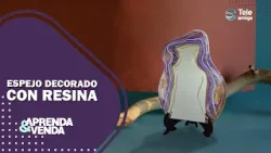 Espejón Decorado con Resina: ¡Aprende y Emprende desde Casa! ?#aprendayvenda