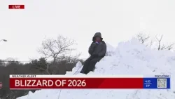 Nicole Johnson on LI during 2026 blizzard Nicole Johnson on LI during 2026 blizzard