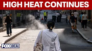 Heat advisory continues for tri-state area ahead of weekday rain showers