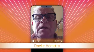 TV Oranje app video message - Doeke Hemstra