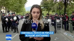 Tension dhe përplasje, policia shoqëron 8 protestues! Gazetarja Demushi sjell detajet