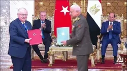 الرئيس السيسى يستقبل الرئيس التركى ويجريان مباحثات ويعقدان مؤتمرا صحفيا