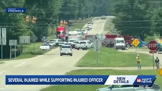 Few people were injured at an event to raise funds for an injured deputy in Richland