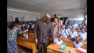 SURPRISE ! FÉLIX TSHISEKEDI DESCEND DANS DES ÉCOLES POUR ENCOURAGER LES ÉLÈVES