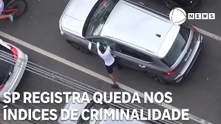 São Paulo state records drop in various crime rates