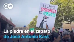 Las primeras protestas contra Kast en Chile fueron protagonizadas por defensores del medioambiente Las primeras protestas contra Kast en Chile fueron protagonizadas por defensores del medioambiente