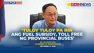 DOTr, tumututok sa fuel subsidy at iba pang hakbang para maprotektahan ang mga komyuter