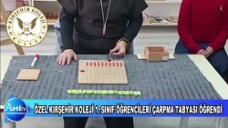 ÖZEL KIRŞEHİR KOLEJİ 1  SINIF ÖĞRENCİLERİ ÇARPMA TABYASI ÖĞRENDİ