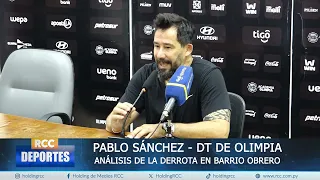 PABLO SÁNCHEZ - OLIMPIA HEAD COACH - ANALYSIS OF THE LOSS AT BARRIO OBRERO