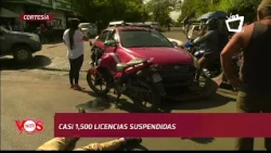 Over 1,500 driver's licenses suspended in Nicaragua this past week