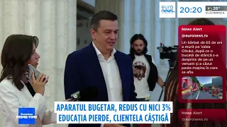 Aparatul bugetar din România, redus cu mai puțin de 3%. Educația pierde, clientela câștigă