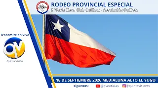 Segunda serie libre, rodeo provincial especial. Club Quillota.