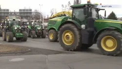 Protest farmárov v Poprade