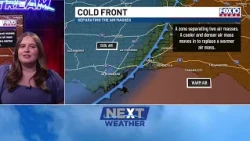 Cold front brings a big temperature drop, gusty winds and elevated fire danger