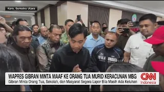 Wapres Gibran Minta Maaf ke Orang Tua Murid Keracunan MBG