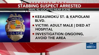 Honolulu police investigate murder after fatal Keeaumoku St stabbing