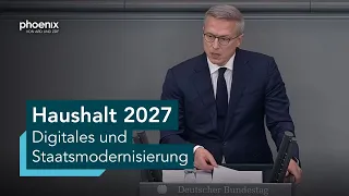 Bundestagsdebatte zum Haushalt für Digitales und Staatsmodernisierung | 08.09.26