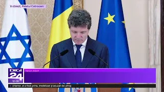 Israeli President Isaac Herzog welcomed at Cotroceni Palace