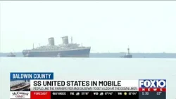 SS United States draws crowds to the eastern shore as it enters port