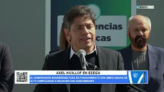 AXEL KICILLOF IN EZEIZA