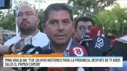 Orrego sobre Hualilan: "Fue un hito histórico, después de 17 años salió el primer camión"