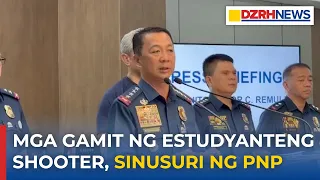 PNP, magba-backtrack ng aktibidad ng estudyanteng sangkot sa school shooting