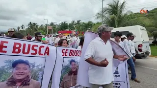 OVER THREE THOUSAND PEOPLE MARCH IN TECPAN DEMANDING EIGHT MISSING PERSONS BE RETURNED ALIVE